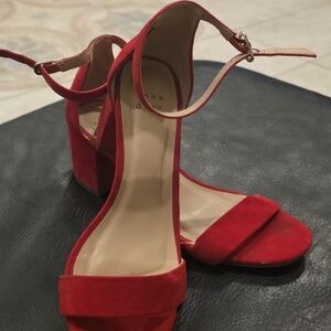 A New Day Women's Red Heeled Sandals